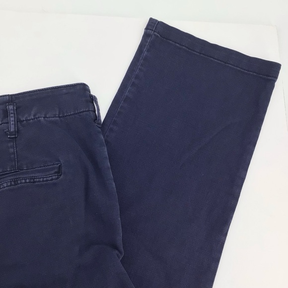 Pilcro The Letterpress Wide Leg Blue Pants Exposed Buttons Size 26 - Picture 11 of 15